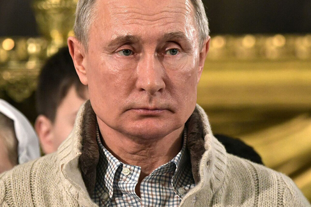 Путин, шрам, шея