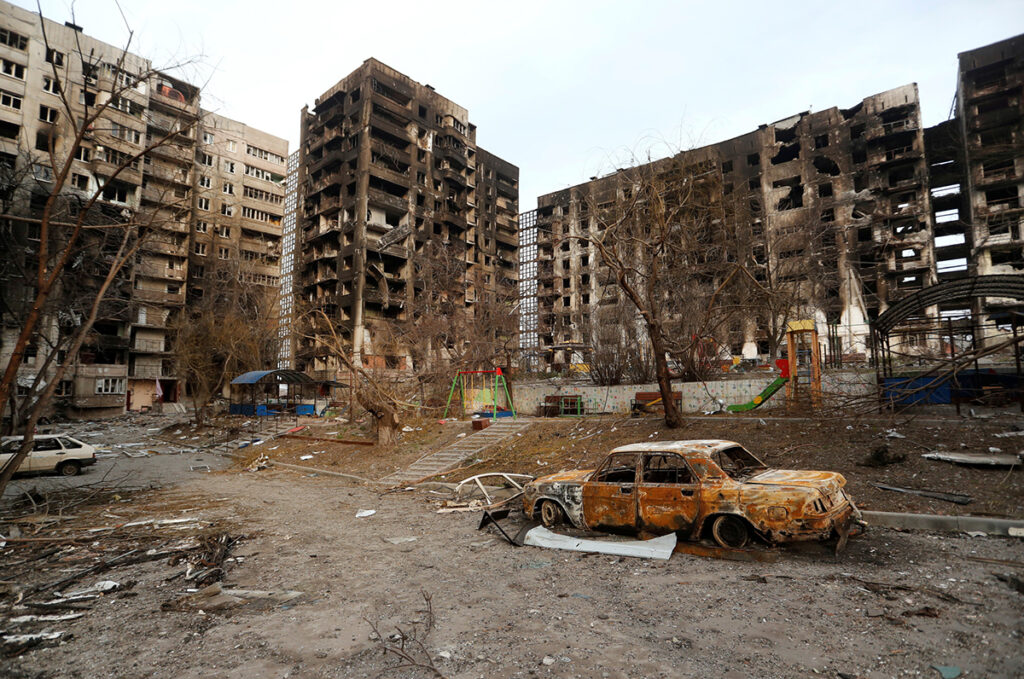 Мариуполь, разрушения, оккупация, война, Россия, Украина