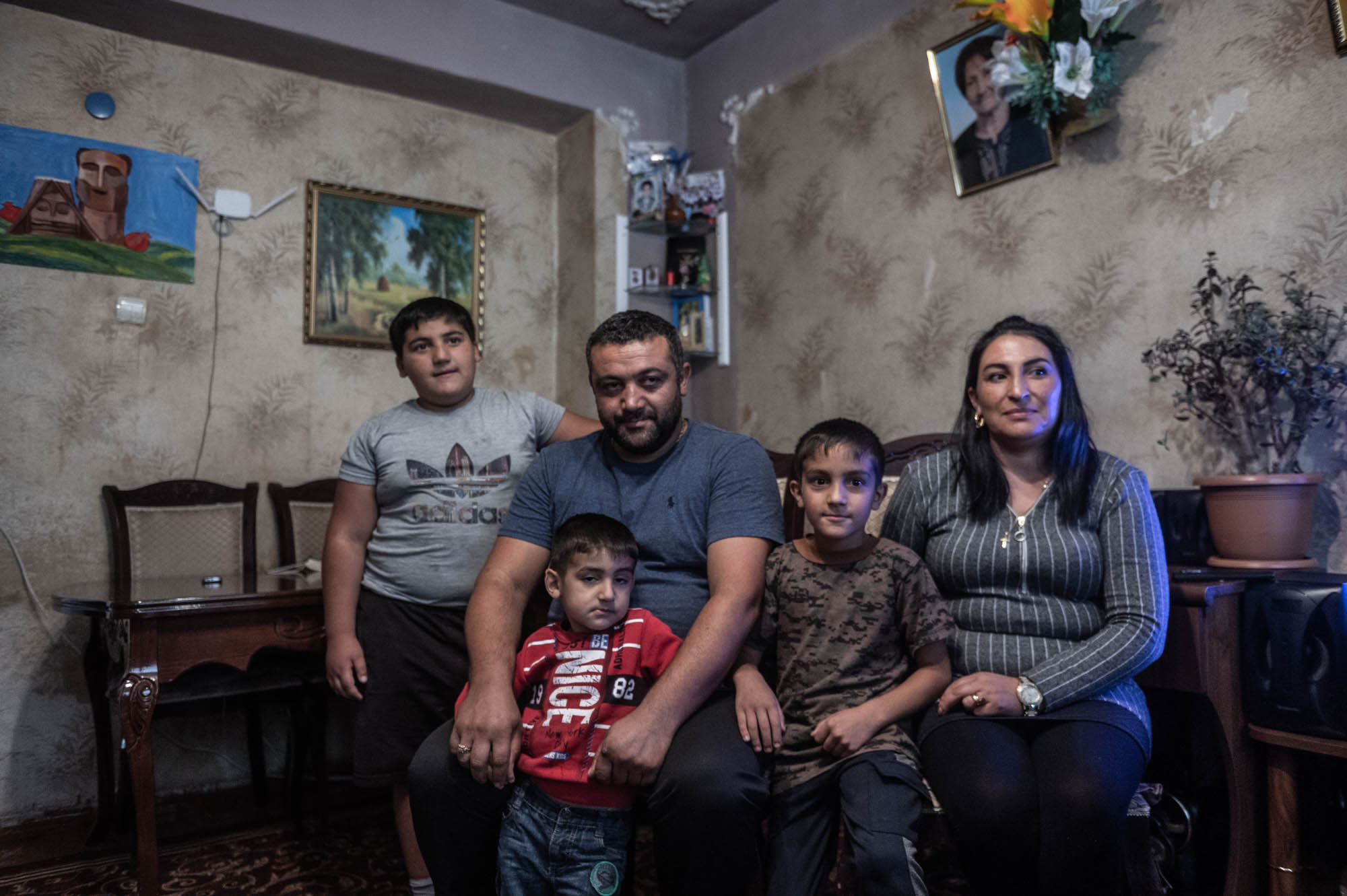 Семья беженцев