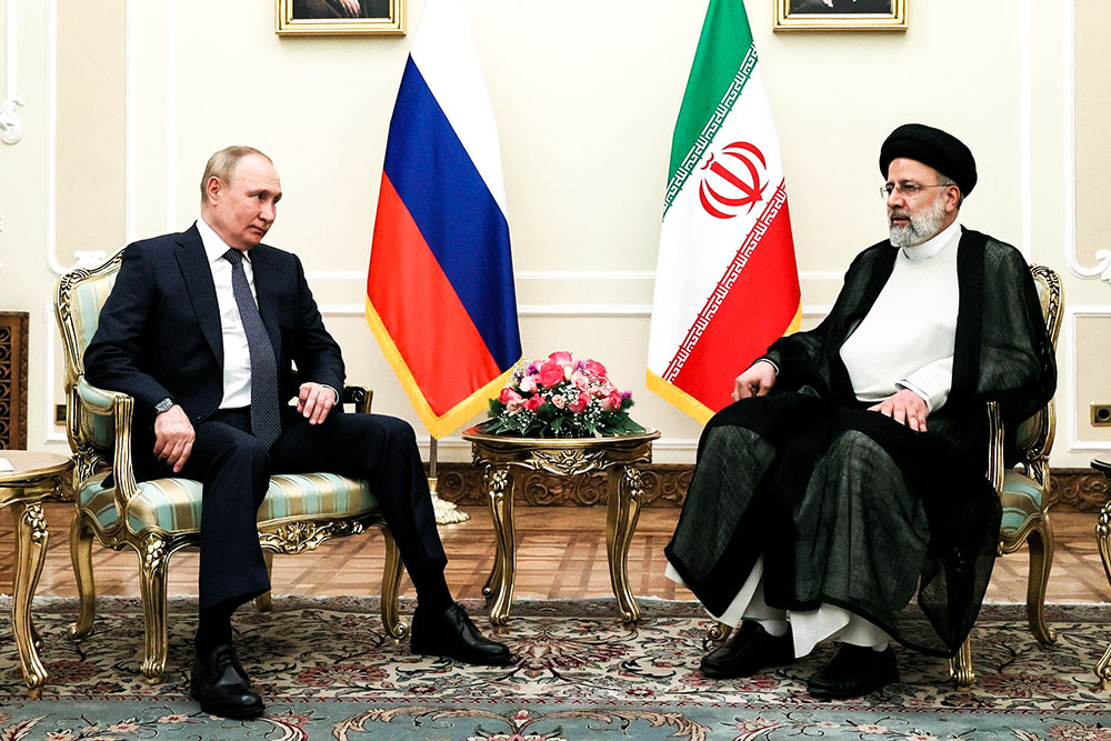 Встреча с Президентом Ирана Сейедом Эбрахимом Раиси. Фото: пресс-служба Кремля / ТАСС