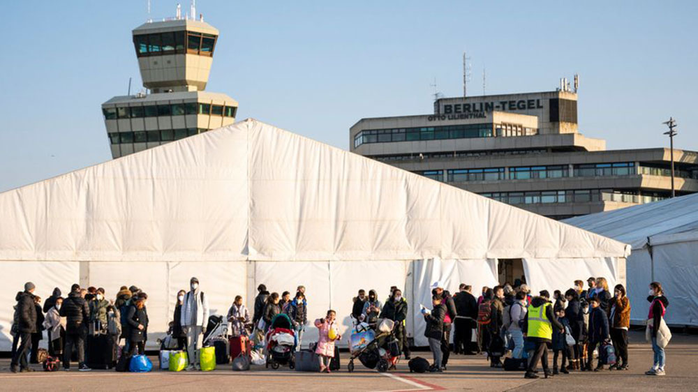 Лагерь временного размещения для беженцев из Украины. Фото: пресс-служба Берлина / DPA 